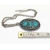 Vintage Large Sarah Coventry Silver and Faux Turquoise Cabochon Pendant Necklace