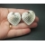 Vintage Big Silver Heart Shaped Clip on Earrings Large Textured Silver Hearts