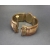 Hinged bracelet brass and bovine bone unisex men women