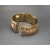 Hinged bracelet brass and bovine bone unisex men women
