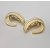 Trifari cream enamel clip on earrings