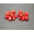 Vintage Coral Orange Bead Cluster Clip on Earrings