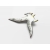 Vintage Enameled Metal Seagull Brooch Lapel Pin