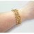 Vintage Ornate Gold Bracelet with Clear Crystals Vintage Ornate Gold Bracelet with Clear Crystals
