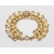Vintage Ornate Gold Bracelet with Clear Crystals