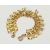 Vintage Ornate Gold Bracelet with Clear Crystals
