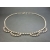 Vintage Rhinestone Scalloped Choker Necklace 14 1/2 inch