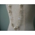 long vintage faux pearl chain necklace