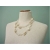 Vintage faux pearl beaded necklace