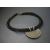 back of brutalist silver and black multistrand necklace