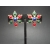 Vintage Sarah Coventry 1970s Clip on Earrings Red Green Blue