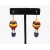 Hot air balloon earrings Hot air balloon earrings