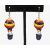 Rainbow hot air balloon earrings