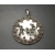 Vintage silver Asian rickshaw pendant