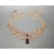 Vintage Purple Rhinestone Gold Choker Necklace