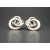 Vintage Coro silver clip on earrings