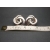 Measurements of vintage Coro silver clip on earrings