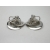 Vintage Coro silver clip on earrings