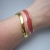 Napier pink and gold cuff bracelet
