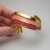 Napier enamel cuff bracelet pink and gold