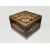 Russian wood inlay square trinket box