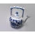 Small blue and white floral porcelain teapot
