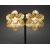 Vintage Avon Gold Filigree Flower Clip on Earrings with AB Crystals Floral Large