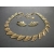 Gold Coro demi parure necklace and earrings