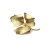 Vintage Gold Leaf Brooch Lapel Pin Textured Detailed Autumn Fall Leaf Pin