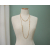 Vintage Crown Trifari Long Gold Chain Link Necklace Smooth and Textured Chain