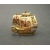 Vintage Spanish Damascene Ship Brooch Made in Spain Gold Tone and Silver Tone