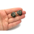 Vintage Black Enamel Love Knot Celtic Knot Clip on Earrings Black and Gold