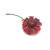 Vintage 1960s signed Sandor Red Enamel Flower Brooch or Lapel Pin