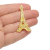Vintage Gold Eiffel Tower Pin Brooch Lapel Pin with Clear Rhinestones