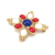 Vintage Sarah Coventry Americana Design Brooch Pin Red White and Blue Cabochons
