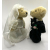 Vintage Ganz 2000 Bride and Groom Bears Stuffed Bear Wedding Plushies Plushie