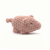 Amigurumi Crochet Pig Soft Chunky Yarn 6 inches long Piggy Plushie Desk Buddy