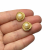 Vintage Monet Gold and Pearl Love Knot Earrings Textured Gold Knot Earrings