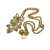 VIntage Sarah Coventry Pearl Bead Cluster Pendant Necklace Long Drop Pendant