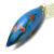Vintage Old World Christmas Sea Fish Glass Ornament Inside Art 2001