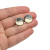 Vintage Avon Yin And Yang Clip on Earrings Small Round Black White Enamel