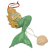 Vintage Mermaid Wall Hanging Beach Decor Bedroom Bathroom Seashell