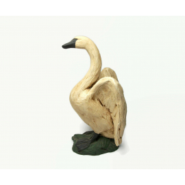 Vintage Swan Figurine by Spring House Collection Resin 5 in. Initialed by Artist