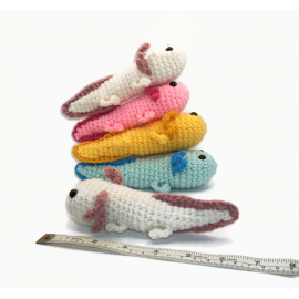 Amigurumi Axolotl Plushie 6 inch Crochet Axolotl Plushie Small Stuffed Animal For Ages 3 to Adult Amigurumi Axolotl Plushie 6 inch Crochet Axolotl Plushie Small Stuffed Animal