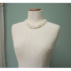 Vintage Anne Klein II Multistrand Pearl Necklace 19 inch Five Strands Wedding
