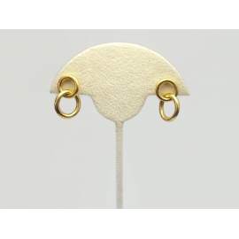 Vintage Dama Gold Rings Earrings Small Hoop Dangle Earrings Minimalist Vintage Dama Gold Rings Earrings Small Hoop Dangle Earrings Minimalist