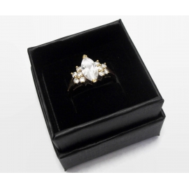 Vintage marquise cut crystal women's ring