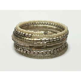 One Piece Stackable Bangle Bracelet Connected 9 in 1 Bangle