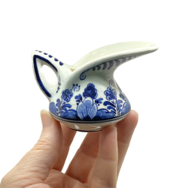 Delft Blue and White Beaked Creamer Mini Beak Pitcher 1434 Made in Holland