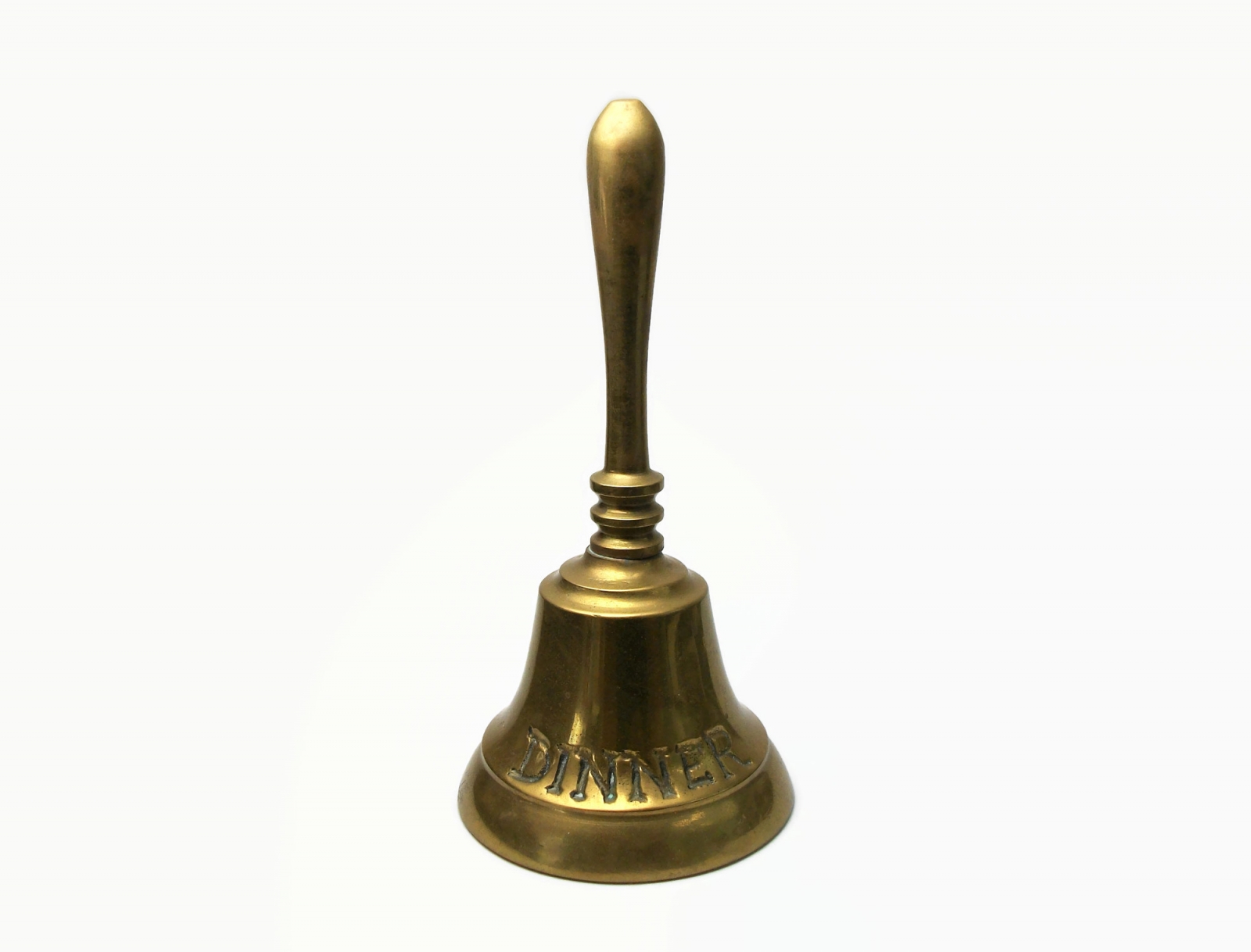 Vintage Brass Bell Brass Dinner Bell Felt in My Heart Vintage